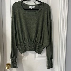 Oversized green shirt